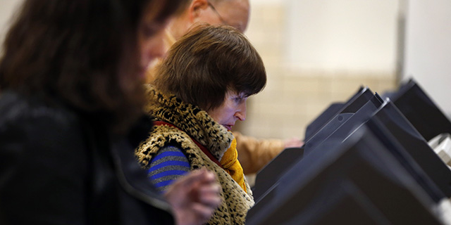 Voters in Provo, Utah, cast their ballots in the 2016 presidential election. (George Frey/Getty Images)